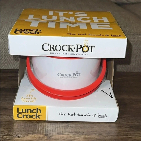 2 NWT Crockpots Lunch Size Pink/Red/1 person 20 oz Food Warmers - Picture 5 of 9